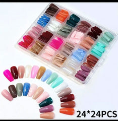 24 Sets Nails Tray (576 Pcs)