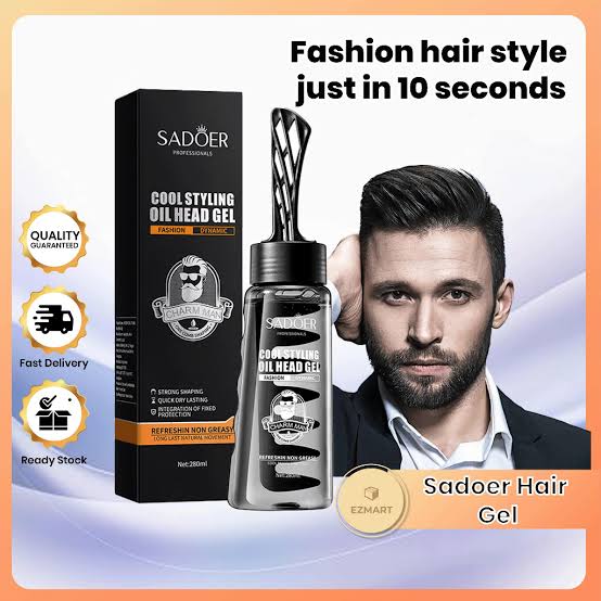 Sadoer Cool Styling Oil Head Men Hair Styling Gel 280ml